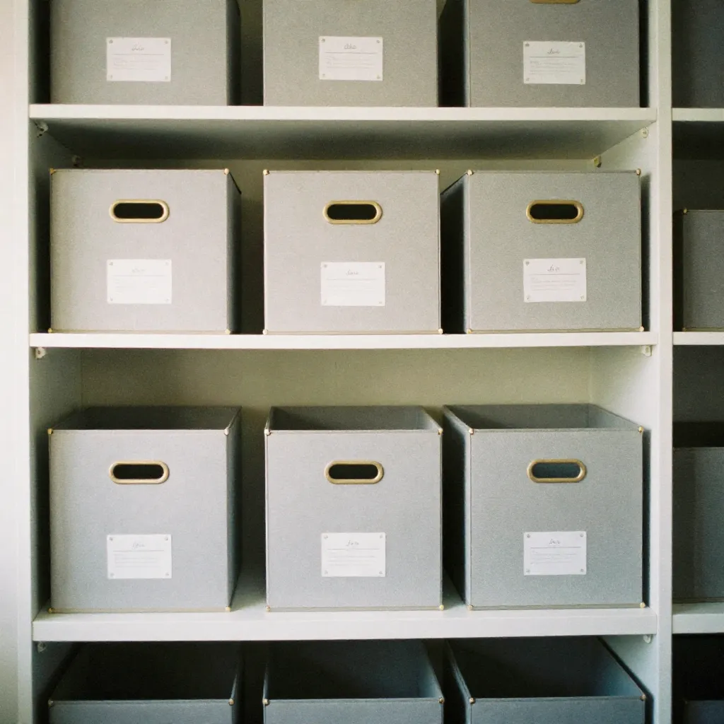 Armario minimalista iluminado